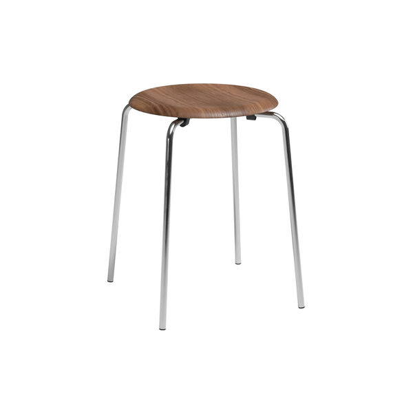 Dot™ pall, lackerad valnöt Dot™ pall, lackerad valnöt, Fritz Hansen