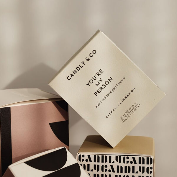 No. 3 Candle, You are my person and I will love you forever, Candly & Co