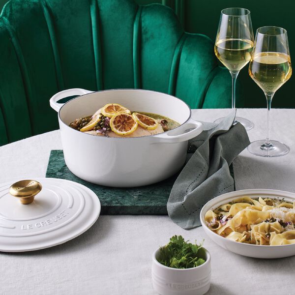 Signature gjutj&auml;rn rund gryta &Oslash; 20 cm, white, Le Creuset
