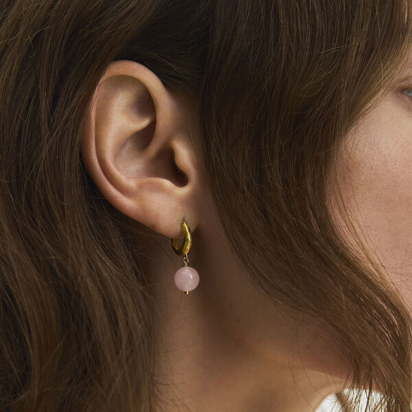 Blush Earrings, gold plated, Pernille Corydon Jewellery
