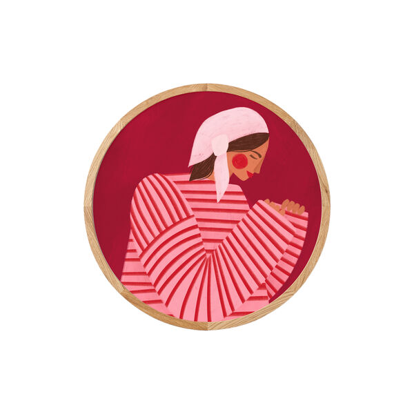 Girl in Red and Pink, Papirv&aelig;rk