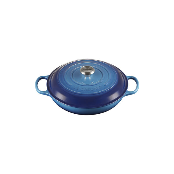 Signature gjutj&auml;rn buff&eacute;tgryta 30 cm, azure blue, Le Creuset