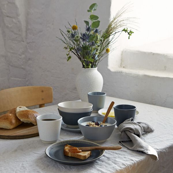 Colorit tallrik Ø 19 cm, grey Colorit tallrik Ø 19 cm, grey, Knabstrup Keramik