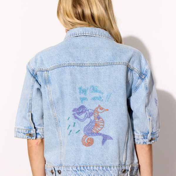 Kenna Denim Jacket, light denim, HUNK&Oslash;N