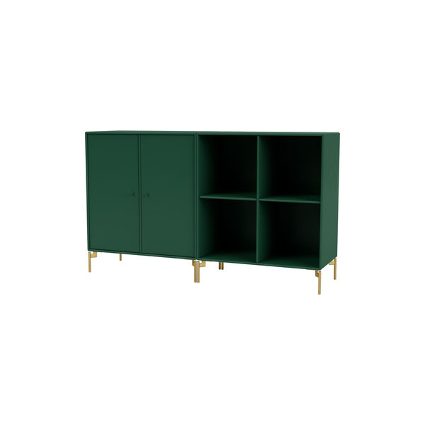 PAIR Classic Sideboard with Brass Legs, 136 pine, Montana Furniture