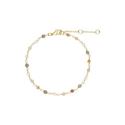 Viva armband med flera stenar, guldpl&auml;terat, Pure by Nat