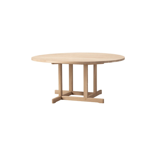 BM80 Mogensen Coffee Table &Oslash; 120 cm, soap treated oak, Fredericia Furniture