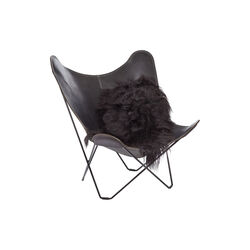 Isländsk långhårig fårskinn, black, NATURES Collection