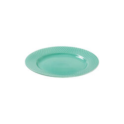 Rhombe Colo lunchtallrik Ø 21 cm, aqua, Lyngby Porcelæn
