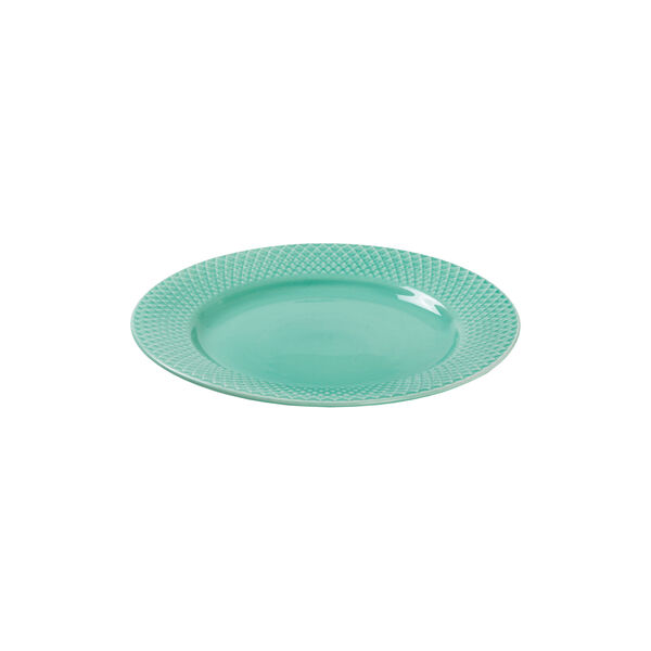 Rhombe Colo lunchtallrik Ø 21 cm, aqua Rhombe Colo lunchtallrik Ø 21 cm, aqua, Lyngby Porcelæn