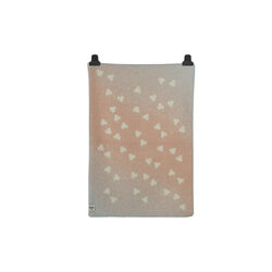 MELVIN Baby Size Throw, light pink/light blue, Røros Tweed