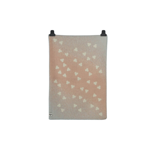 MELVIN Baby Size Throw, light pink/light blue, Røros Tweed