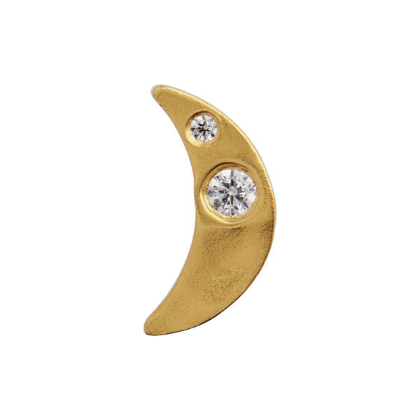 Petit Bella Moon Earring Single, gold, Stine A Jewelry