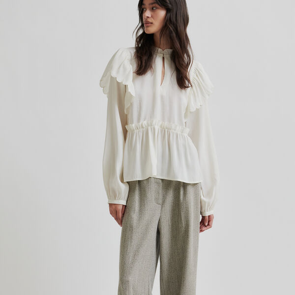 Terra Frill Blouse, tofu Terra Frill Blouse, tofu, Second Female