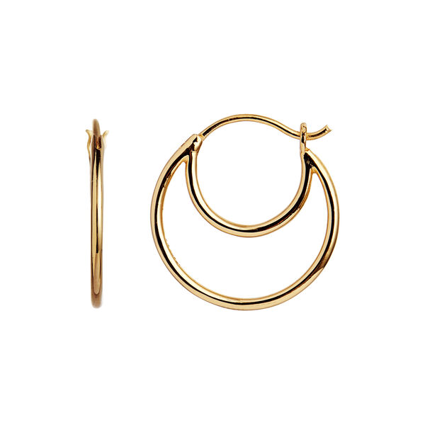Double Creol Earring Single, gold, Stine A Jewelry