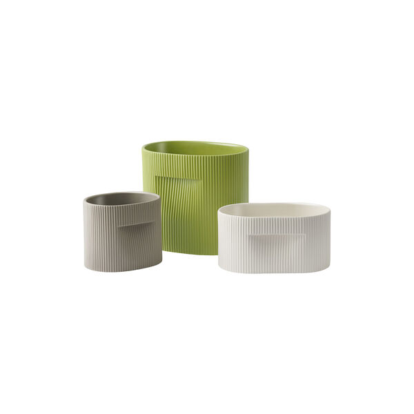Ridge Planter, moss green, Muuto