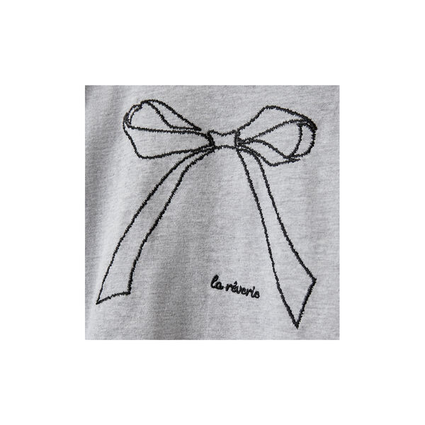 FleurKB T-shirt Long Sleeve, grey melange, Sofie Schnoor