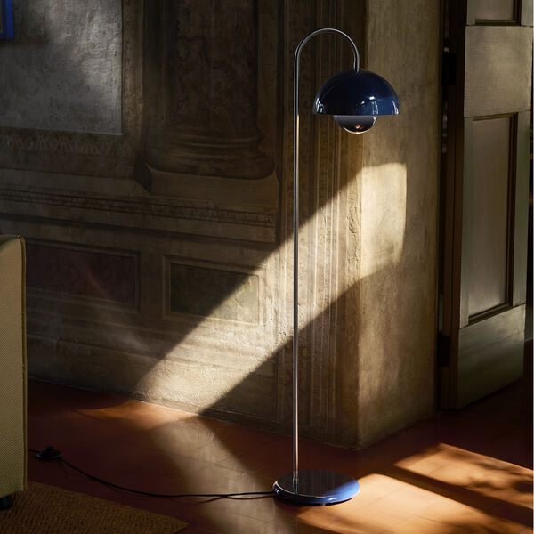 Flowerpot VP12 | Steel Blue | Golvlampa, &Tradition