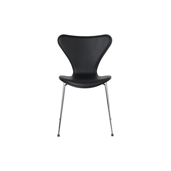 Series 7™ 3107  frontklädd stol, Soft black, Fritz Hansen