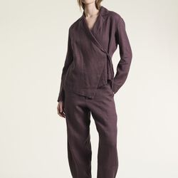 Lazy linen byxa, raisin, BITTE KAI RAND