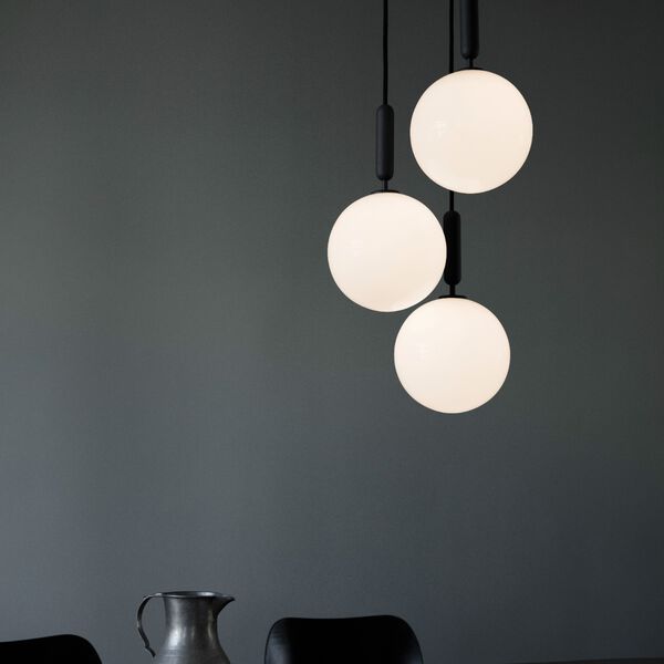 Miira 3 Large Pendant, rock grey/opal, Nuura
