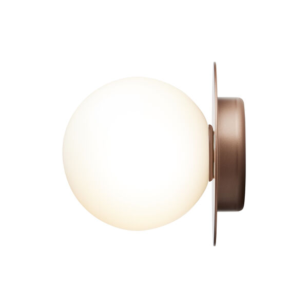 Liila 1 Medium Wall Lamp, dark bronze/optic clear, Nuura