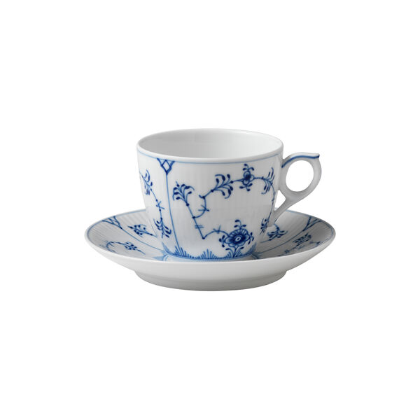 Blue Fluted Plain kopp och fat 17 cl Blue Fluted Plain kopp och fat 17 cl, Royal Copenhagen