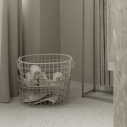 KAGO Storage basket Round M, mourning dove, Blomus