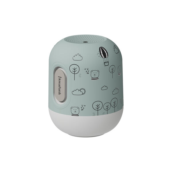 Glowie Bluetooth speaker and lamp, dusty green, Kreafunk