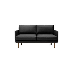 Emo 2-sits soffa, Dakar Black/r&ouml;kt ek, Bruunmunch Furniture