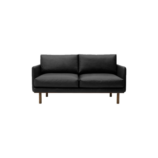 Emo 2-sits soffa, Dakar Black/r&ouml;kt ek, Bruunmunch Furniture