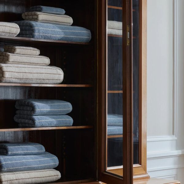 STRIPE 1979 handduk, blue hour, Georg Jensen Damask