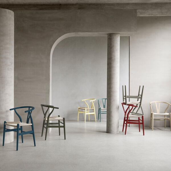 CH24 Y-stolen matbordsstol, soft pewter, Carl Hansen & S&oslash;n