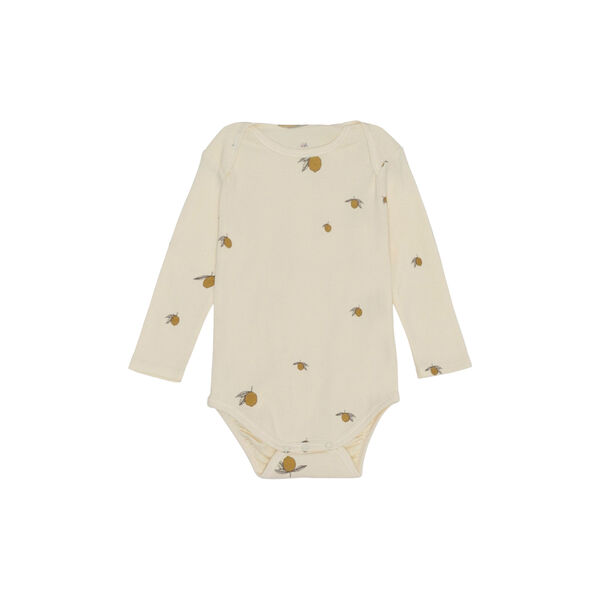 Långärmad body, lemon Långärmad body, lemon, Konges Sløjd