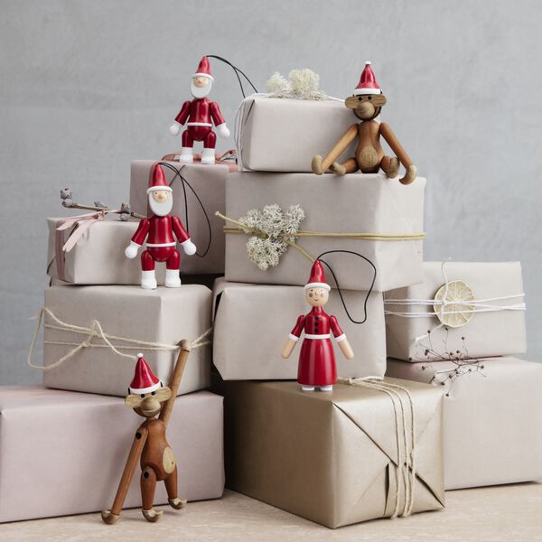 Tomtefar och Tomtemor, r&ouml;d/vit, Kay Bojesen Denmark