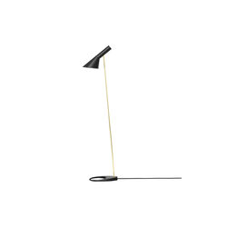 AJ Golvlampa, brass/black, Louis Poulsen