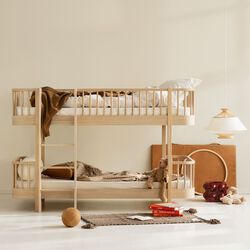 Wood Original | 90x200 cm | Oak | Low Bunk Bed, Oliver Furniture