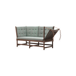 The Spoke-Back Sofa, Steelcut Quartet 944/chestnut brown, Fredericia Furniture