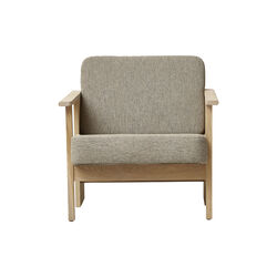 Block Lounge Chair, white oak/hallingdal 65, Form & Refine