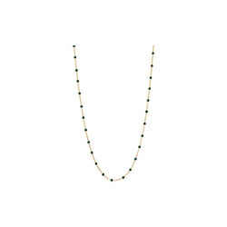 Lola necklace, guld/petrolgreen, ENAMEL Copenhagen