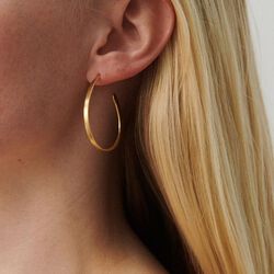 Oval örhängen, guld Oval örhängen, guld, Pernille Corydon Jewellery