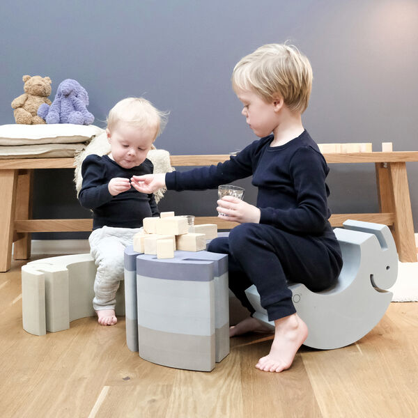 Elefant S, cloudy blue, bObles