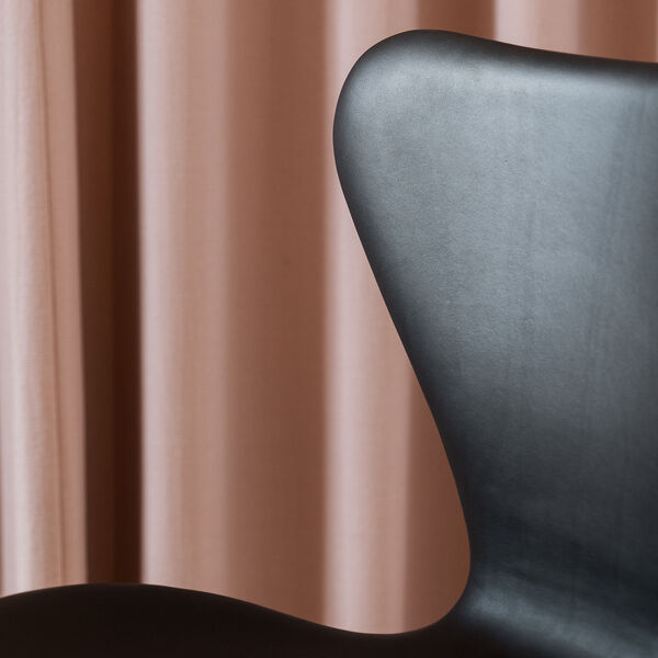 Series 7&trade; 3107 Fully Upholstered Chair, dark brown/chrome, Fritz Hansen