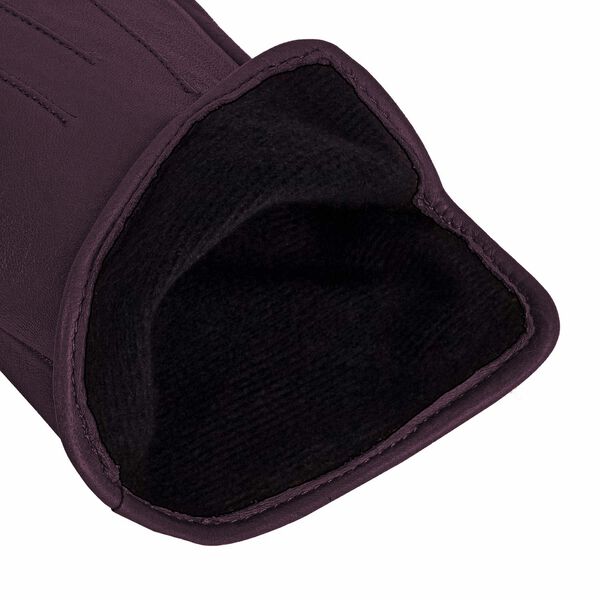 Carla läderhandske, deep purple, Kessler
