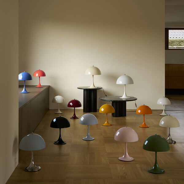 Panthella 250 Portable Table Lamp, opaque black, Louis Poulsen