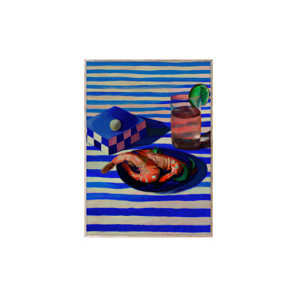 Shrimp & Stripes Poster, Paper Collective