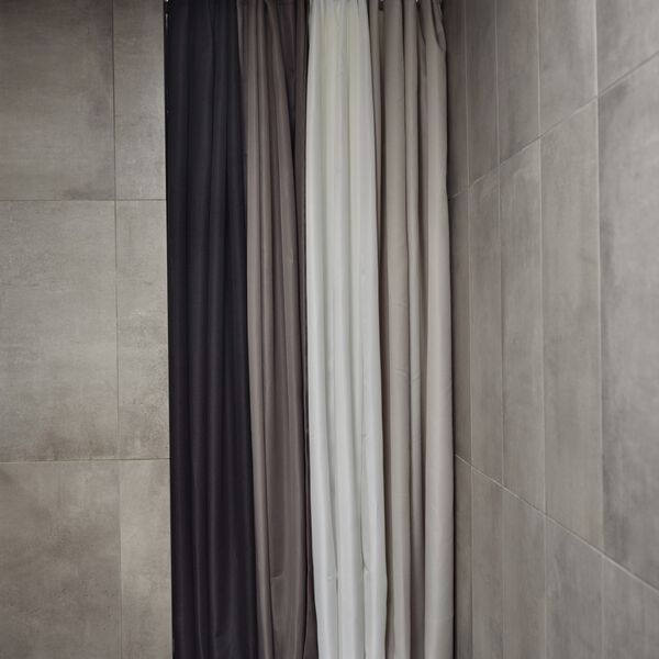 Lux duschdraperi, black, Zone Denmark