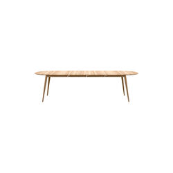 PLAYdinner Lamé Dining Table with Extension incl. 2 Extension Leaves, natural oiled oak, Bruunmunch Furniture