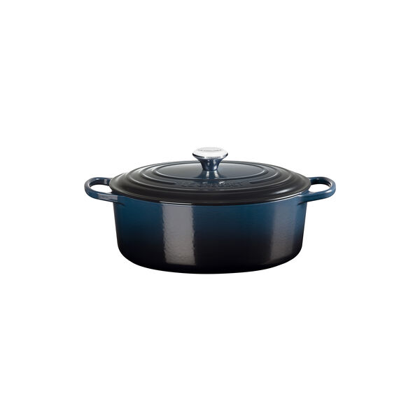 Signature gjutj&auml;rn oval gryta &Oslash; 31 cm, nuit, Le Creuset