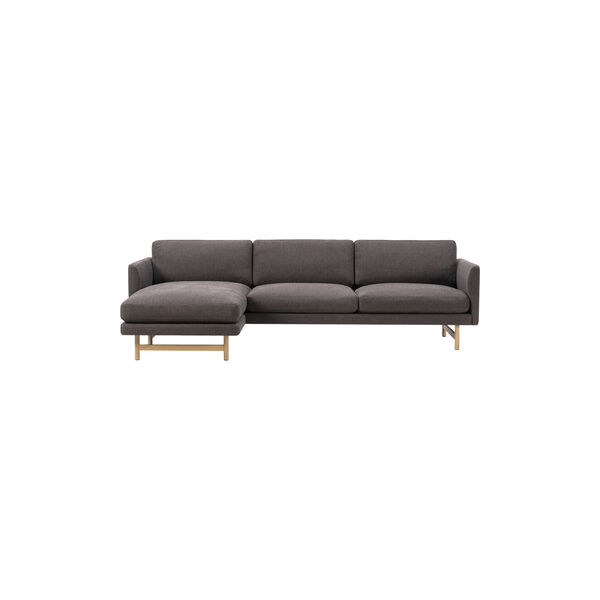 5625 Calmo 3-seater Chaise Sofa, Ecriture 0380/lacquered oak, Fredericia Furniture